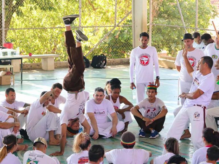 Cedida/Ednilson da Silva - Grupo busca apresentar a essência da capoeira angolana hoje