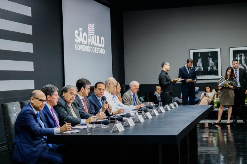 Foto: Governo do Estado de São Paulo: Governador do Estado de São Paulo, João Doria, durante coletiva de imprensa sobre Anúncio de novas medidas de combate ao novo coronavírus