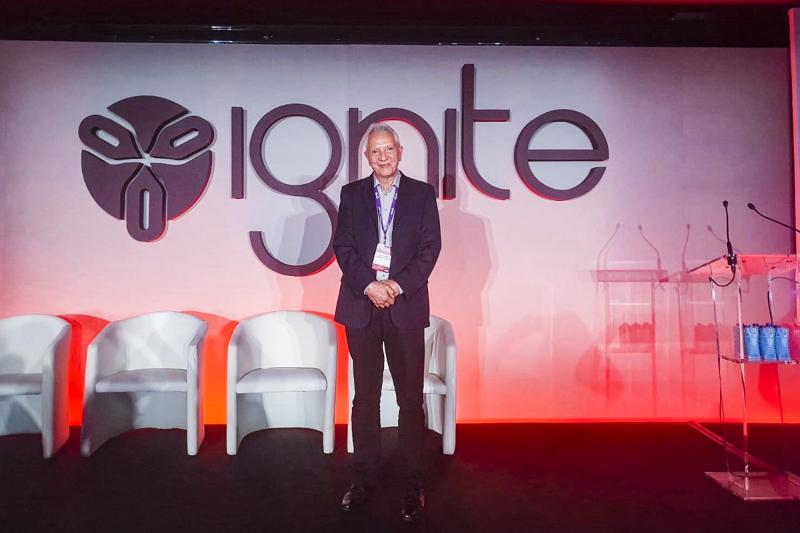 Luiz Euribel no Ignite Forum 2022, realizado no começo do mês em Madri, na Espanha