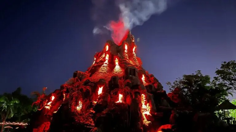 Vulcão Terra Parque em erupção