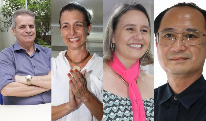 José Carlos Cavalcante, Ana Paula Setti, Vania da Silva e Marcos Eduardo Nomura participam de diálogo