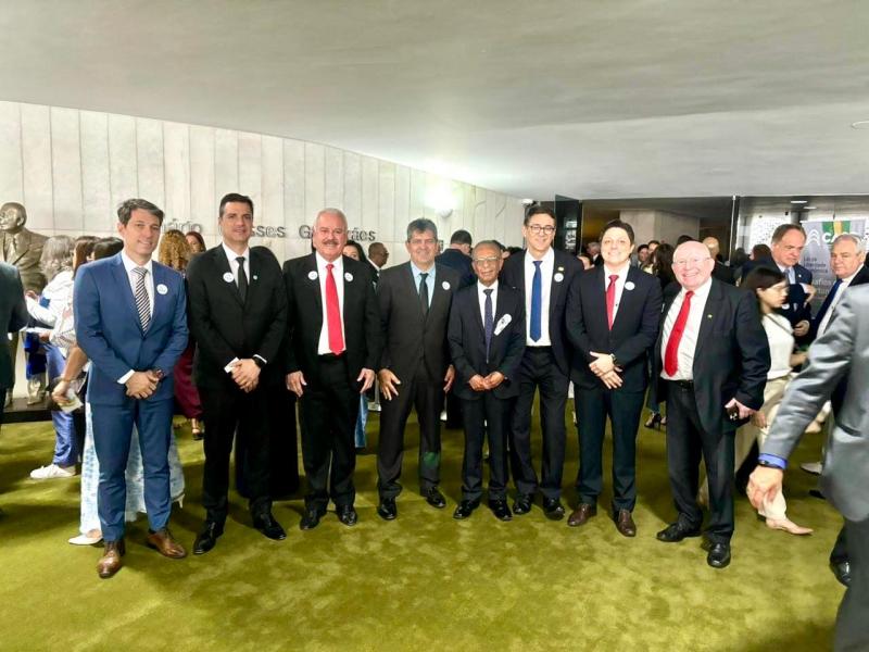 Representantes da Acipp e da regional da Facesp foram à Brasília para fortalecer movimento