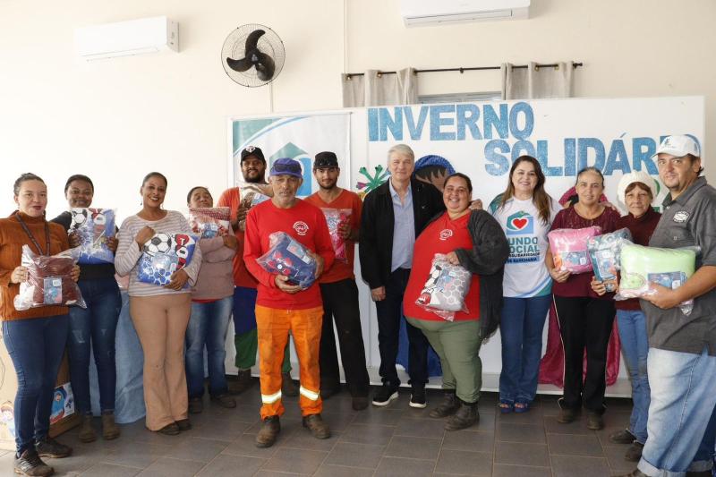 Campanha “Inverno Solidário” do Fundo Social de Rancharia entrega mantas e cobertores