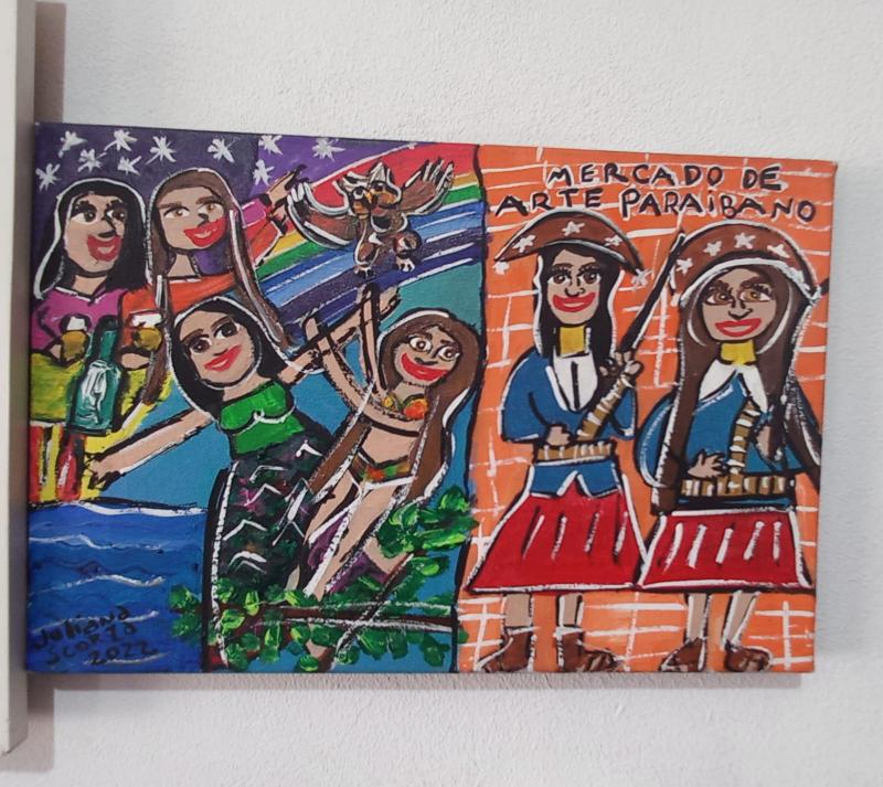 Uma das obras da artista prudentina Juliana Scorza, que fará parte do 1º Salão de Artes de Martinópolis