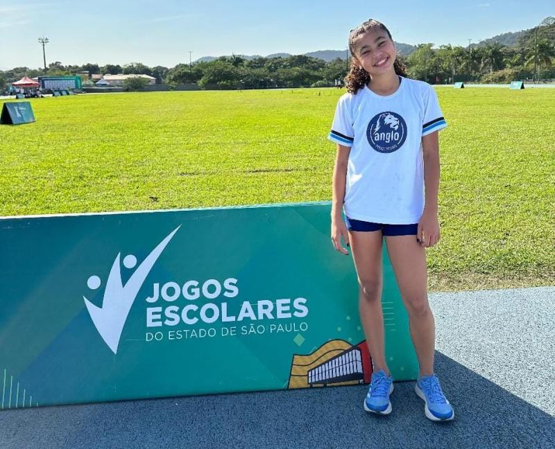 Mesmo com o ouro no salto em altura, Júlia Isogai Guedes irá representar o Estado de São Paulo no JEBs de Recife na disputa do pentatlo