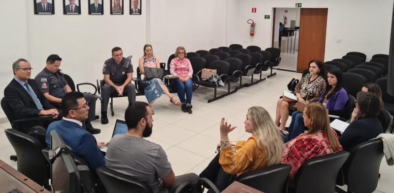 Encontro reuniu MPE, polícias Civil e Militar, educação estadual e municipal, e Conselho Tutelar