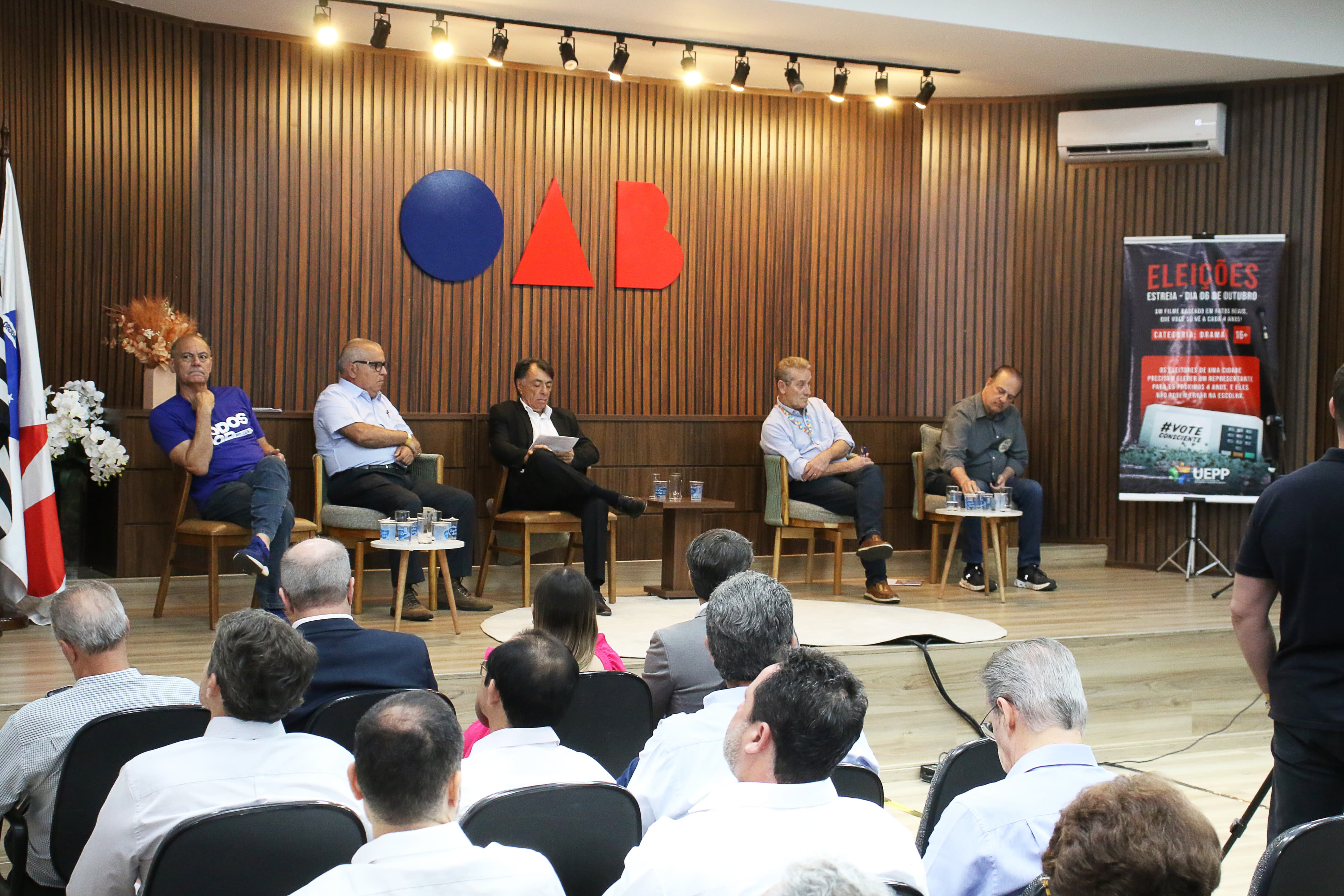 Sabatina ocorreu nesta quinta-feira, na Casa da Advocacia, com presença de cinco candidatos