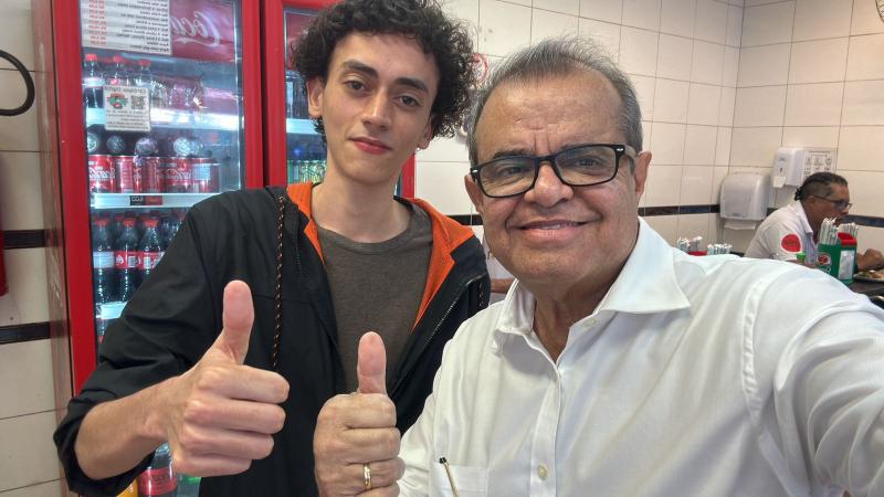 Concorrente à Prefeitura, Mauro Martins, chegou a anunciar Caio Perroni como parceiro de urna