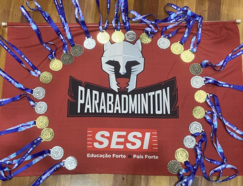 Parabadminton do Sesi Prudente trouxe 24 medalhas para casa