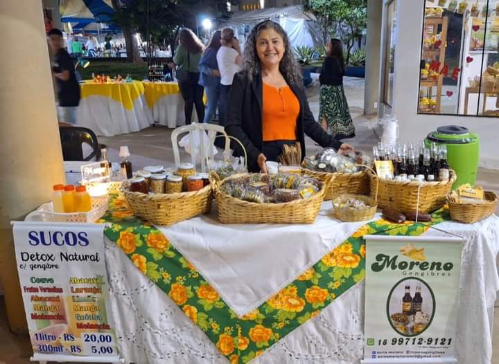 Sonia Moreno começou a empreender em 2016 e hoje tem marca de produtos à base de gengibre e jatobá