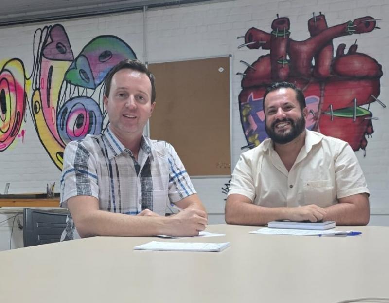 Paulo Sanches, da Secult, e Wesley Cotini, da Setur, discutiram detalhes do evento nesta semana