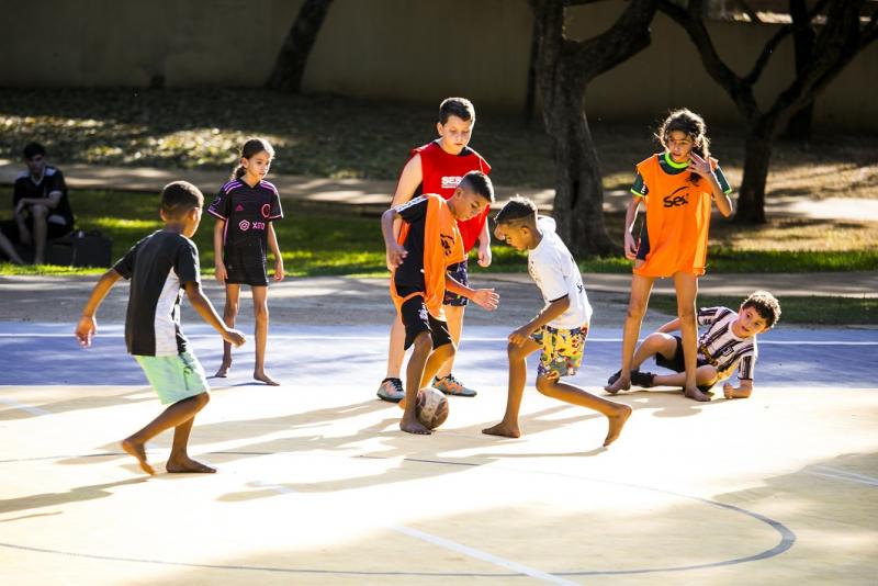 Aula aberta de futsal 