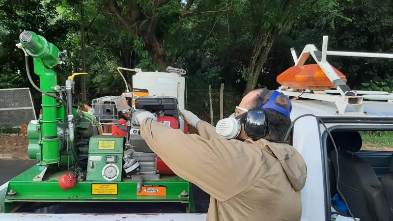 Nebulização ambiental será feita por duas frentes de trabalho a partir desta terça