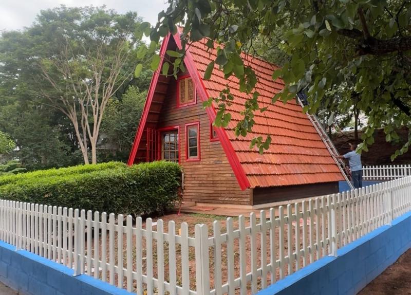 Chalé do Parque do Povo será reinaugurado como Casa do Coelho da Páscoa