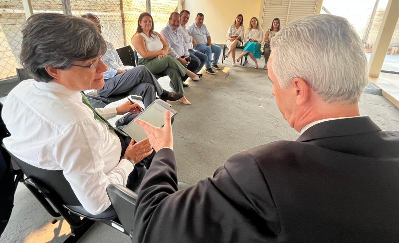 Marcus Liborio/OAB-SP Em visita em Pirapozinho, dirigente se reuniu com a advocacia da cidade e região